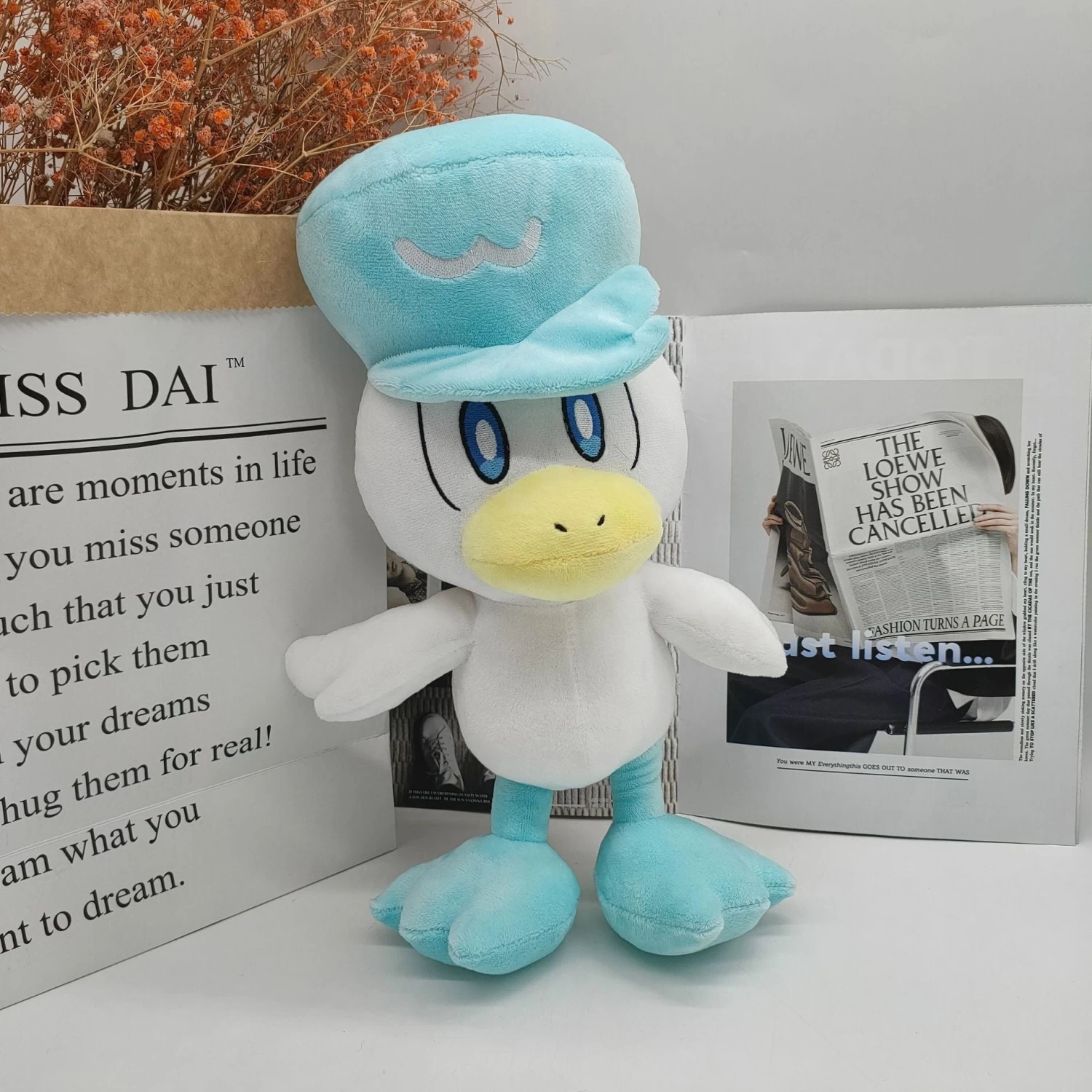 Kwaks Quaxly Plüschtier Pokemon (ca. 22x29cm) 2 Kwaks Quaxly Plüschtier Pokemon (ca. 22x29cm) - Image 2