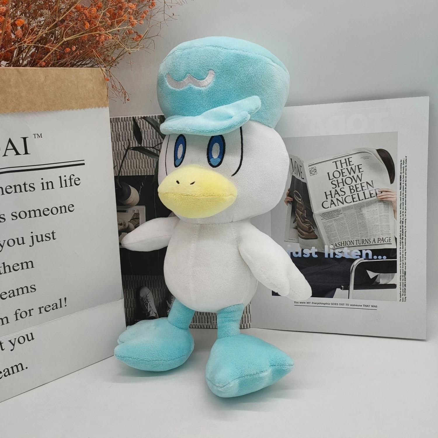 Kwaks Quaxly Plüschtier Pokemon (ca. 22x29cm) 3 Kwaks Quaxly Plüschtier Pokemon (ca. 22x29cm) - Image 3