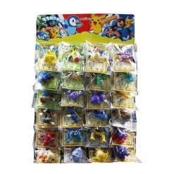 24 Stk. Pokemon Figuren (ca. 2-6cm) Mit Karten