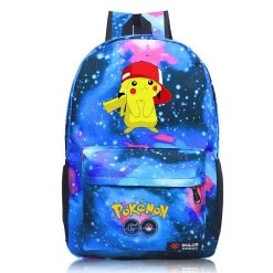 Pokemon Go Rucksack (9 Motive Zur Auswahl) -Pokémon Spielzeug Geschäft Anime Pokemon Go Game Backpack School Canvas Pikachu Teenagers Schoolbag Anime Rucksack Men Women School Bag