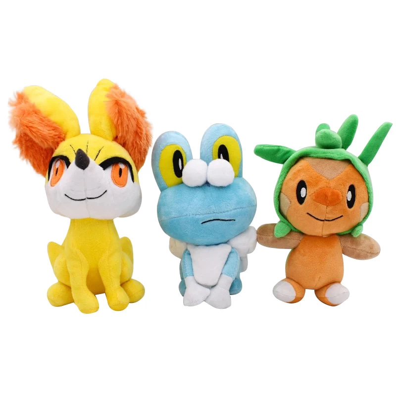 Igamaro / Chespin, Fynx / Fennekin Oder Froxy / Froakie Pokemon Stofftier (ca. 17-24cm) 1 Igamaro / Chespin, Fynx / Fennekin Oder Froxy / Froakie Pokemon Stofftier (ca. 17-24cm)