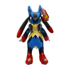 POKEMON Mega Lucario Plüsch Figur (ca. 26cm) -Pokémon Spielzeug Geschäft luc1