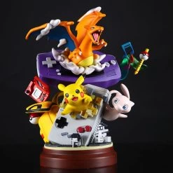 Pokemon Pikachu Glurak / Charizard Gameboy Statue (18.5cm)