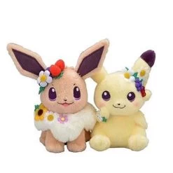 Pikachu Eevee - Evoli Süße Plüschtier Pokemon (ca. 18cm) Oster Edition -Pokémon Spielzeug Geschäft product image 1014327082