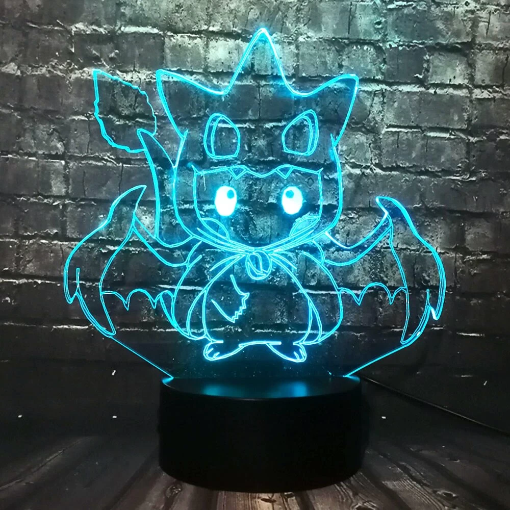 Pikachu Pokemon Cosplay 3D LED Lampe Mit Farbwechsel 7 Pikachu Pokemon Cosplay 3D LED Lampe Mit Farbwechsel - Image 7