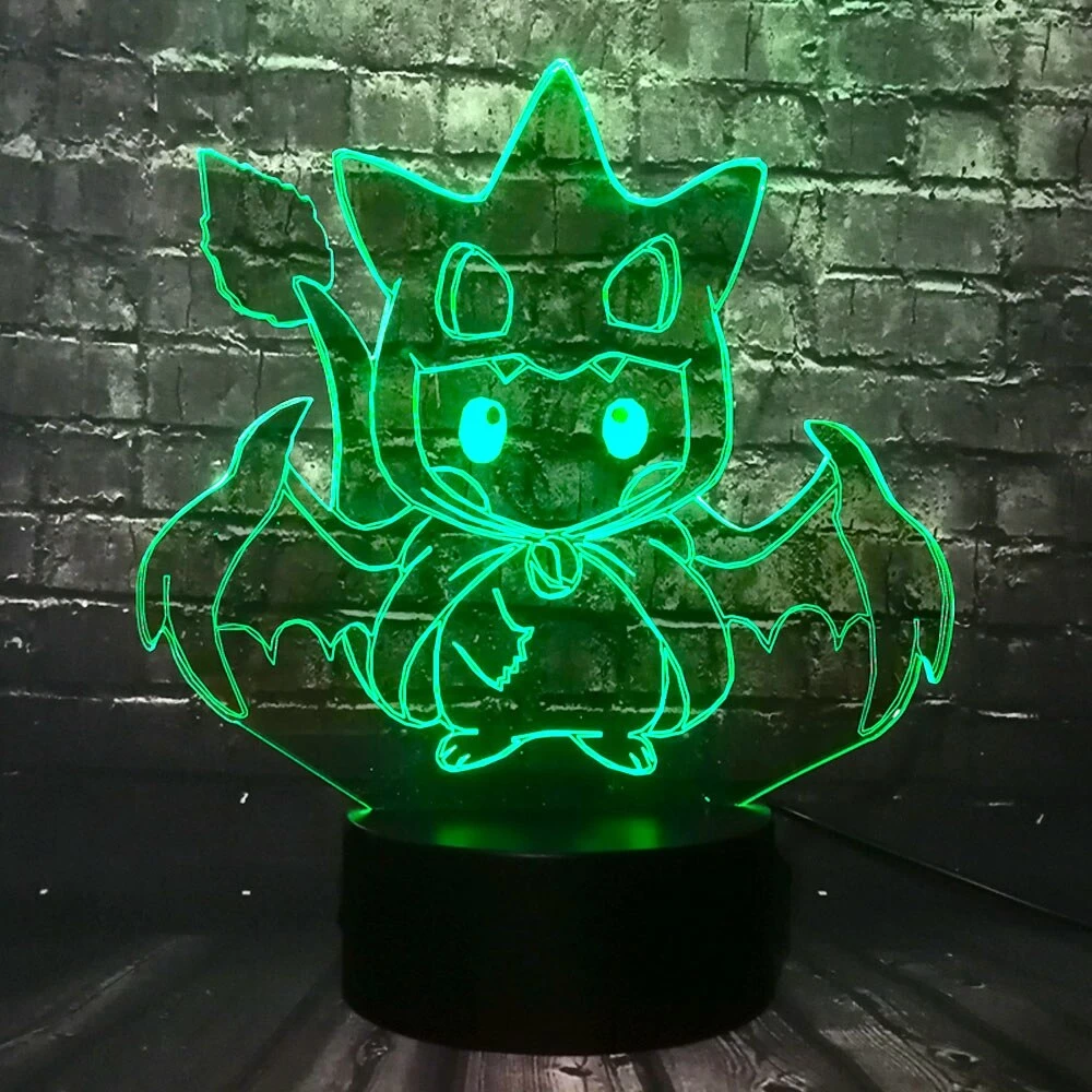 Pikachu Pokemon Cosplay 3D LED Lampe Mit Farbwechsel 8 Pikachu Pokemon Cosplay 3D LED Lampe Mit Farbwechsel - Image 8