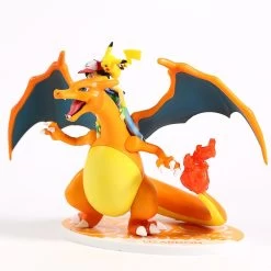 Ash Ketchum & Charizard / Glurak Lizardon Sammel Figur Pokemon -Pokémon Spielzeug Geschäft product image 1154202525