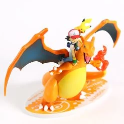 Ash Ketchum & Charizard / Glurak Lizardon Sammel Figur Pokemon -Pokémon Spielzeug Geschäft product image 1154202534