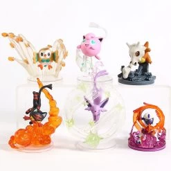 Pokemon Flareon Jolteon Umbreon Eevee Vulpix Rowlet Jigglypuff Cubone Litten Espeon Absol Sammel Figuren -Pokémon Spielzeug Geschäft product image 1154212545