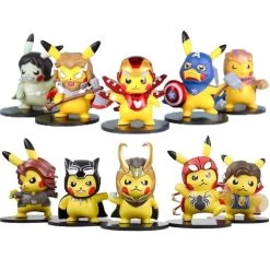 Pikachu Cosplay Avengers Figuren - Iron Man, Thor, Captain American Etc.