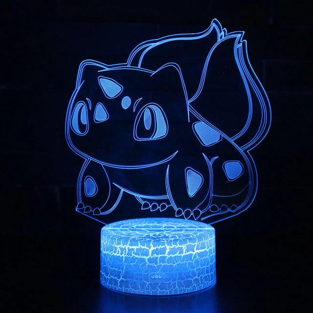 Pocket Monster Bisaknosp 3D Nachttischlampe Mit 16 Wechselnden Farben 3 Pocket Monster Bisaknosp 3D Nachttischlampe Mit 16 Wechselnden Farben - Image 3