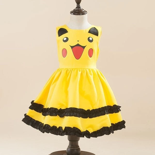 Pikachu Pokemon Kleid Für Kinder 4 Pikachu Pokemon Kleid Für Kinder - Image 4