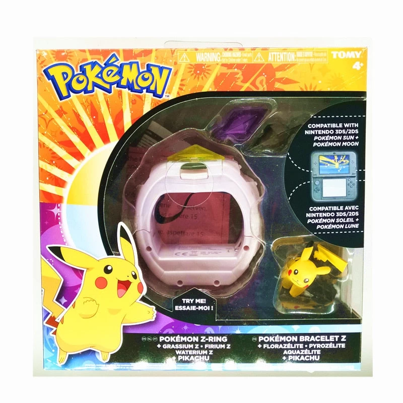 Pokemon Z-Ring Armband Mit 2x Kristallen Und Pikachu Figur 1 Pokemon Z-Ring Armband Mit 2x Kristallen Und Pikachu Figur