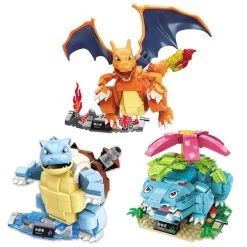 Pokemon Turtok, Bisaflor, Glurak Action Baustein Figuren