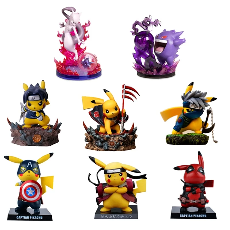 Pikachu Cosplay Figur (Deadpool, Batman, Darth Vader, Naruto) 1 Pikachu Cosplay Figur (Deadpool, Batman, Darth Vader, Naruto)