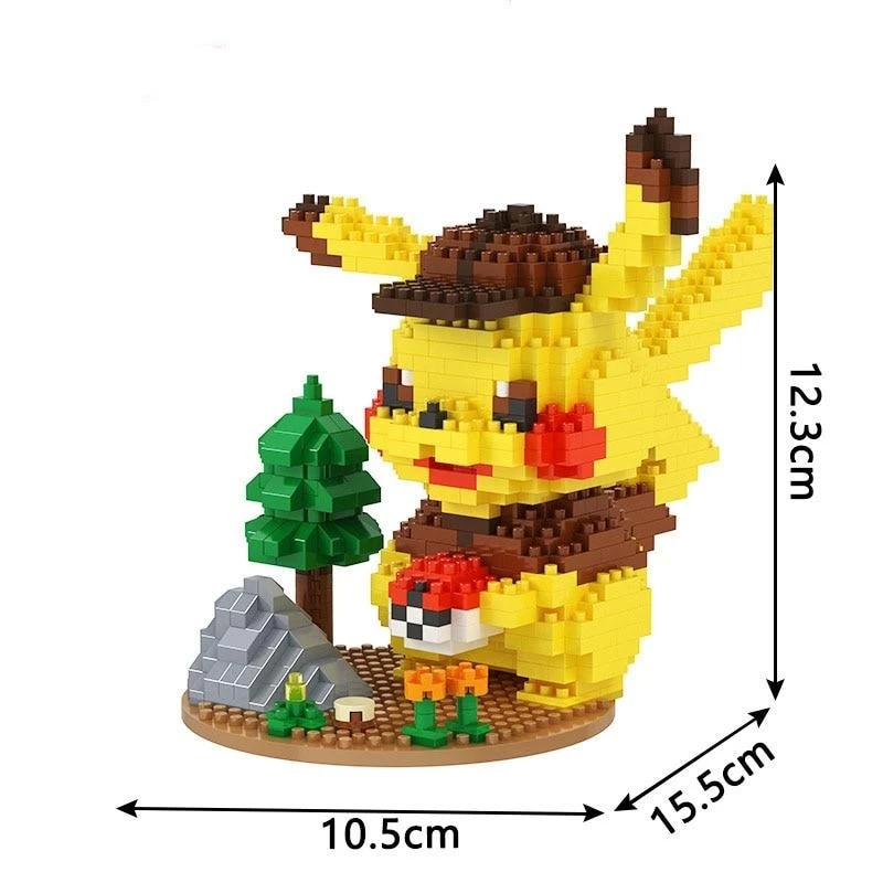 Pikachu Baustein Figuren (3 Motive Zur Auswahl) 4 Pikachu Baustein Figuren (3 Motive Zur Auswahl) - Image 4