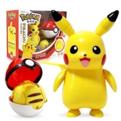 Pikachu Spielzeug Figur Mit Pokeball Pokemon Spiel Set