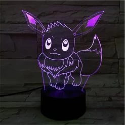 Eevee / Evoli 3D LED Lampe (9 Motive) Nachtlicht, Tischlampe -Pokémon Spielzeug Geschäft product image 1567750688