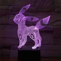 Eevee / Evoli 3D LED Lampe (9 Motive) Nachtlicht, Tischlampe -Pokémon Spielzeug Geschäft product image 1567750690