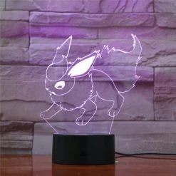 Eevee / Evoli 3D LED Lampe (9 Motive) Nachtlicht, Tischlampe -Pokémon Spielzeug Geschäft product image 1567750695
