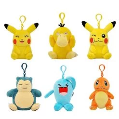 Pikachu, Bulbasaur, Squirtle Etc. Plüsch Keychain
