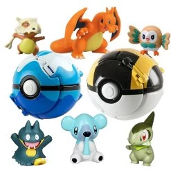 Pokeball Mit Pokemon Figur (viele Motive Zur Auswahl)