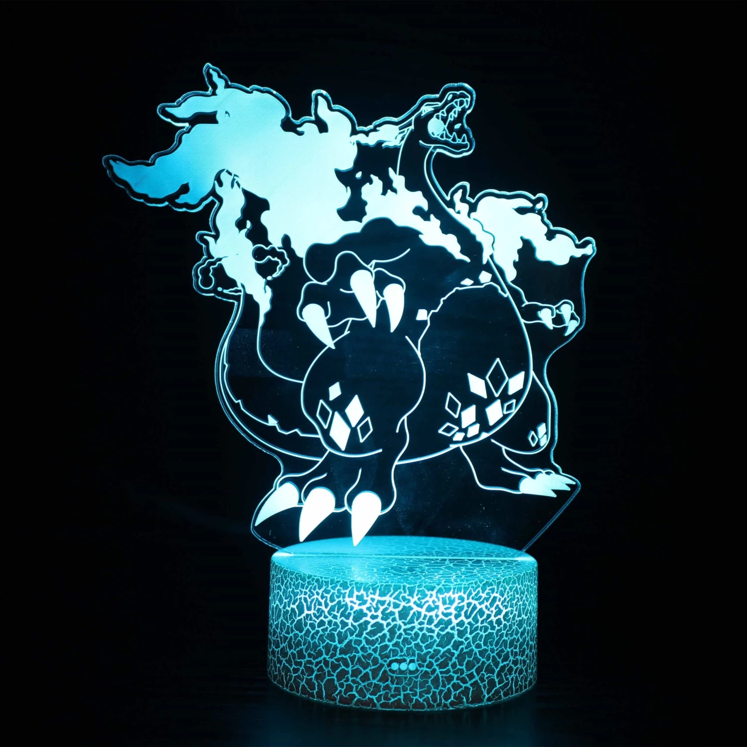 Dynamax Glurak Charizard 3D Lampe Nachtlicht 2 Dynamax Glurak Charizard 3D Lampe Nachtlicht - Image 2