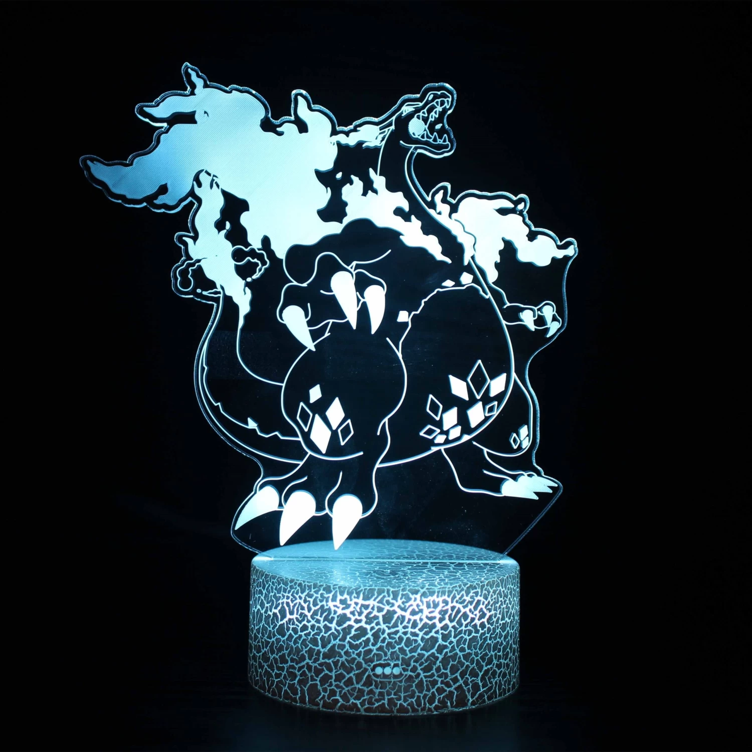 Dynamax Glurak Charizard 3D Lampe Nachtlicht 4 Dynamax Glurak Charizard 3D Lampe Nachtlicht - Image 4