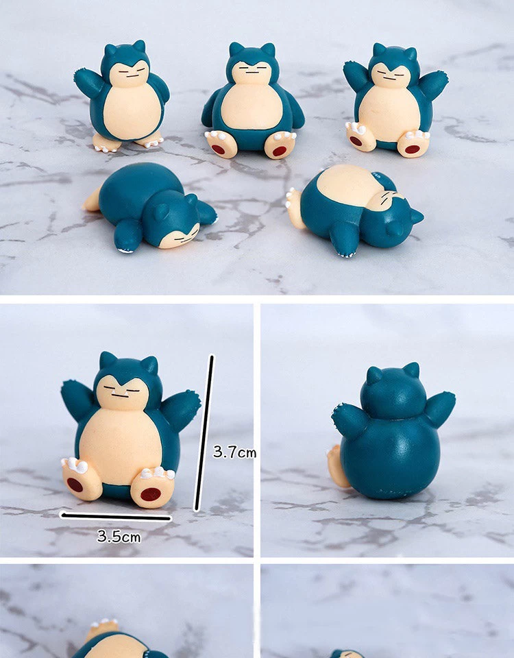 Relaxo Snorlax Figuren Set Mit 5 Figuren 2 Relaxo Snorlax Figuren Set Mit 5 Figuren - Image 2