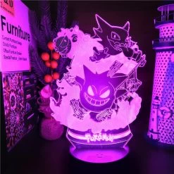 Pokemon Gengar Nacht Lampe Licht Mit Farbwechsel