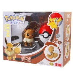 Eevee / Evoli Pokemon Poke Ball Set Mit Figur Spielzeug