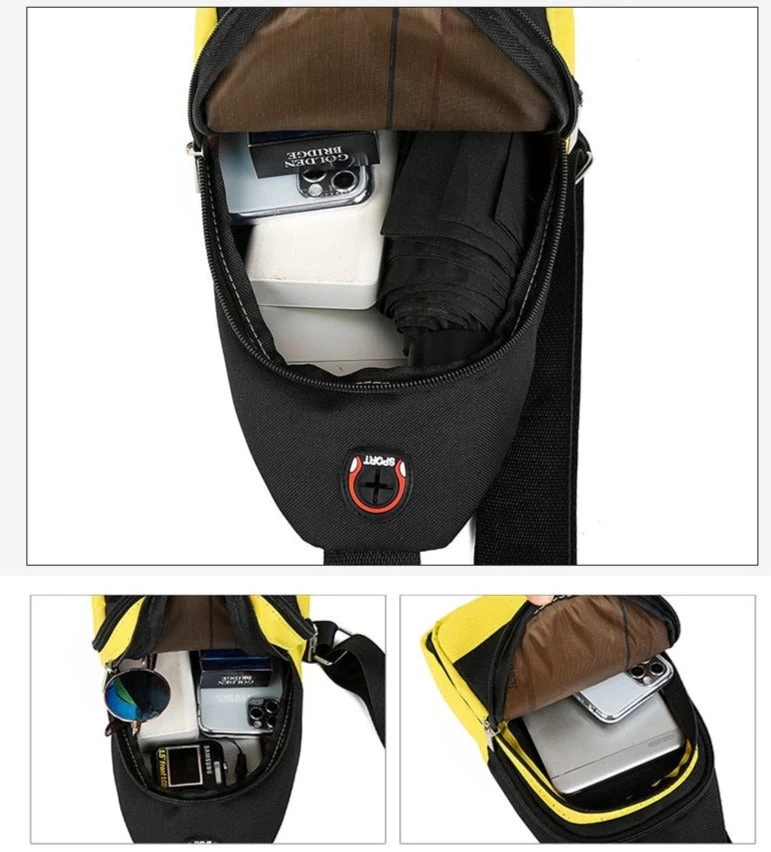 Stylishe Pikachu Sling Bag Schulter Tasche 7 Stylishe Pikachu Sling Bag Schulter Tasche - Image 7