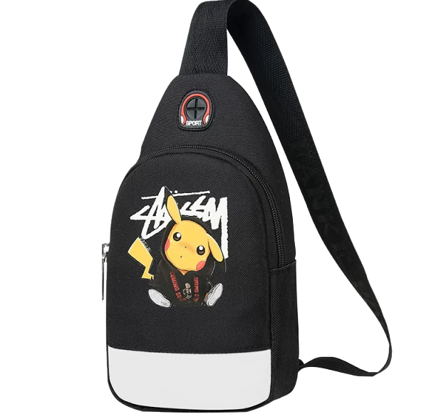 Stylishe Pikachu Sling Bag Schulter Tasche 12 Stylishe Pikachu Sling Bag Schulter Tasche - Image 12