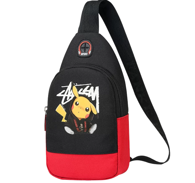 Stylishe Pikachu Sling Bag Schulter Tasche 13 Stylishe Pikachu Sling Bag Schulter Tasche - Image 13