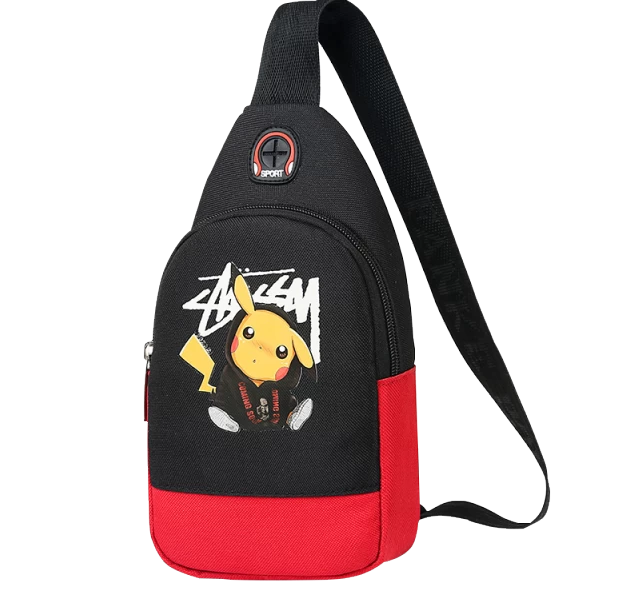 Stylishe Pikachu Sling Bag Schulter Tasche 20 Stylishe Pikachu Sling Bag Schulter Tasche - Image 20