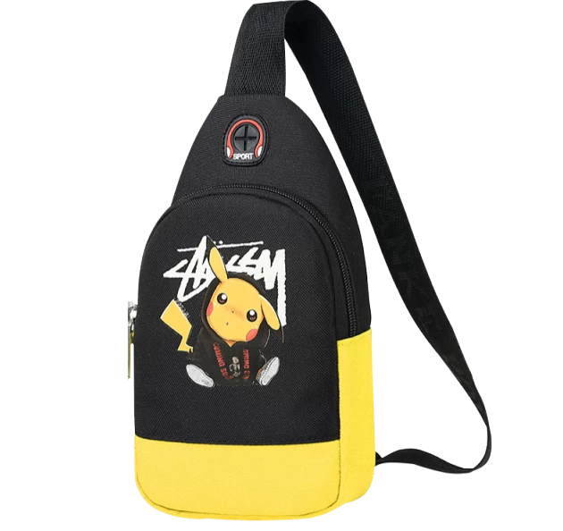 Stylishe Pikachu Sling Bag Schulter Tasche 19 Stylishe Pikachu Sling Bag Schulter Tasche - Image 19