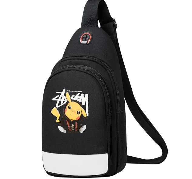 Stylishe Pikachu Sling Bag Schulter Tasche 16 Stylishe Pikachu Sling Bag Schulter Tasche - Image 16
