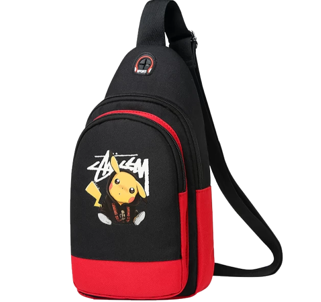 Stylishe Pikachu Sling Bag Schulter Tasche 18 Stylishe Pikachu Sling Bag Schulter Tasche - Image 18