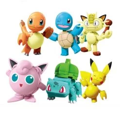 Mega Bloks Pokemon Series Pikachu Glumanda Schiggy Und Mehr