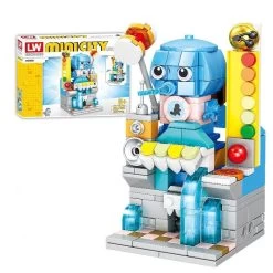 Pokémon Enton, Pikachu, Schiggy, Evoli 4in1 Straßen Baustein Set -Pokémon Spielzeug Geschäft product image 1813264973