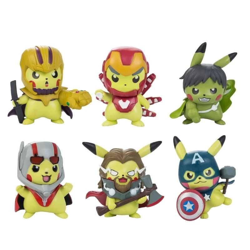 Pokemon Figuren - Pikachu Cosplay Als Captain America Iron Man Hulk Thanos Ant Man Thor (ca. 10cm) 1 Pokemon Figuren - Pikachu Cosplay Als Captain America Iron Man Hulk Thanos Ant Man Thor (ca. 10cm)