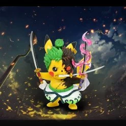 Pikachu Anime Kawaii Cosplay Roronoa Zoro Pokemon Figur (ca. 10cm) -Pokémon Spielzeug Geschäft product image 1833307389