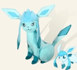 Glaziola / Glaceon Im Neuen Look - Pokemon Kuscheltier (ca. 30cm) -Pokémon Spielzeug Geschäft product image 1843229008