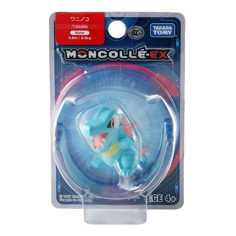 Pokemon Karnimani Totodile Figur (ca. 4cm) 3 Pokemon Karnimani Totodile Figur (ca. 4cm) - Image 3