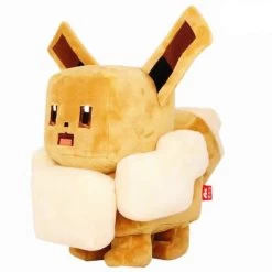 Eckige Pokemon Plüschies - Evoli, Pikachu, Enton, Schiggy, Pummeluff, Bisasam Im Pixel Look -Pokémon Spielzeug Geschäft product image 1879160777