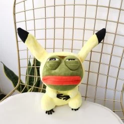 Pikachu, Glumanda, Bisasam U. A. Als Sad Frog Meme Cosplay Plüsch Pokemon (ca. 25cm) -Pokémon Spielzeug Geschäft product image 1883650684