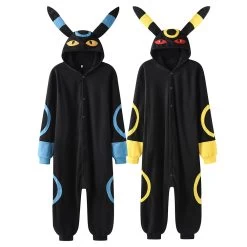 Flauschiger Nachtara Umbreon Onesie Pyjama