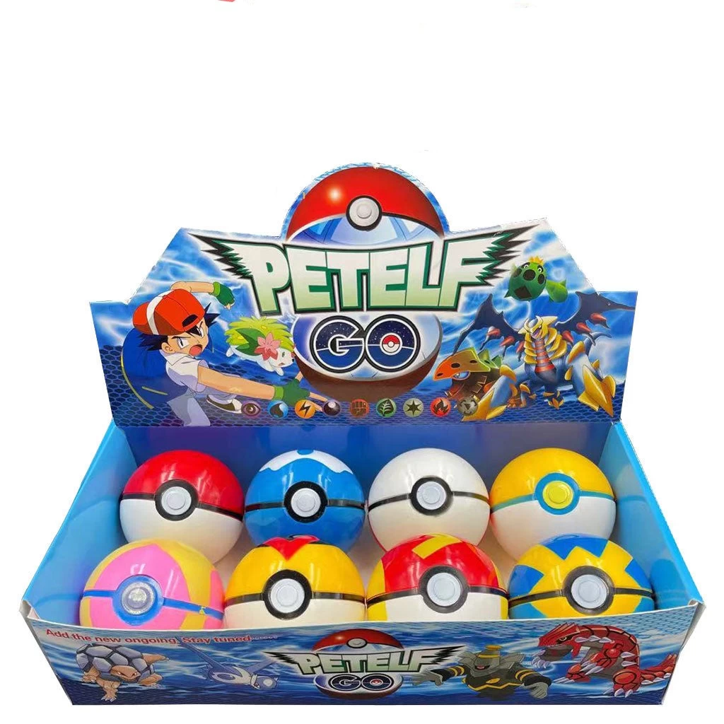 Große Pokebälle (ca. 8cm) Mit Figuren (8 Stk. Im Spiel Set) 1 Große Pokebälle (ca. 8cm) Mit Figuren (8 Stk. Im Spiel Set)