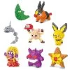 Pokemon Klemm-Baustein Figuren: Sterndu, Gengar, Pikachu, Floink, Kussilla, Rossana, Menki,
