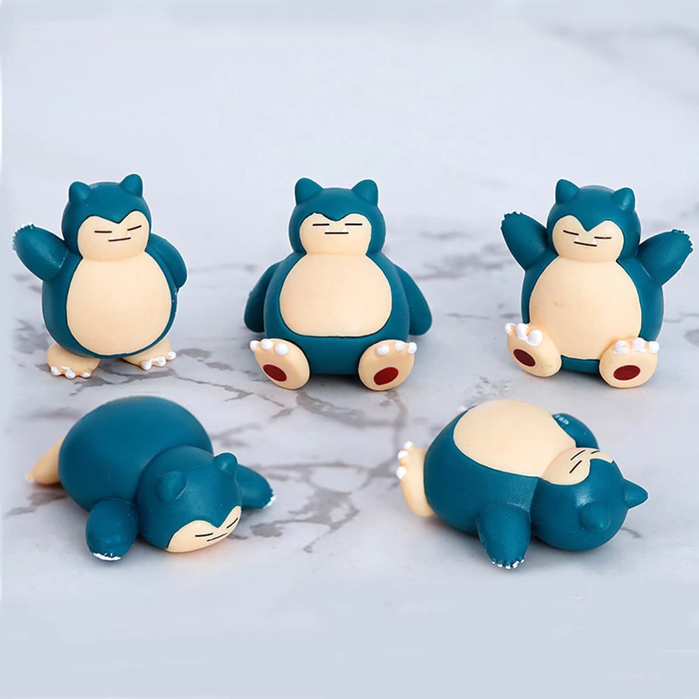 Relaxo Snorlax Figuren Set Mit 5 Figuren 1 Relaxo Snorlax Figuren Set Mit 5 Figuren
